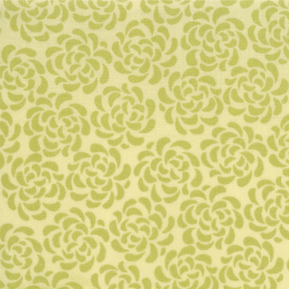 Last 3/4 yard - Moda Hunky Dory Tonal Blooms in Groovy Green