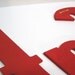 Wood Eat Sign - Painted Red - Distressed - Retro Wood Wall Decor -Kitchen - Diner - Restaurant