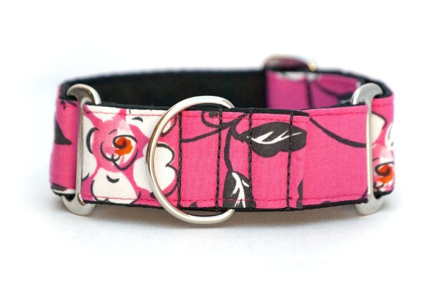 1.5 inch Martingale Collar - Briar Rose - Free Shipping