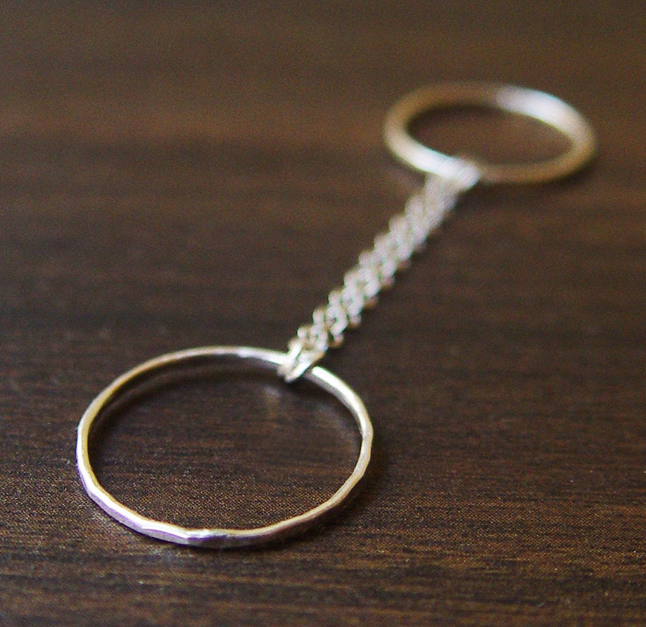 Silver Double Chain Ring