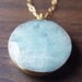 Blue Aquamarine Gold Necklace - limited edition