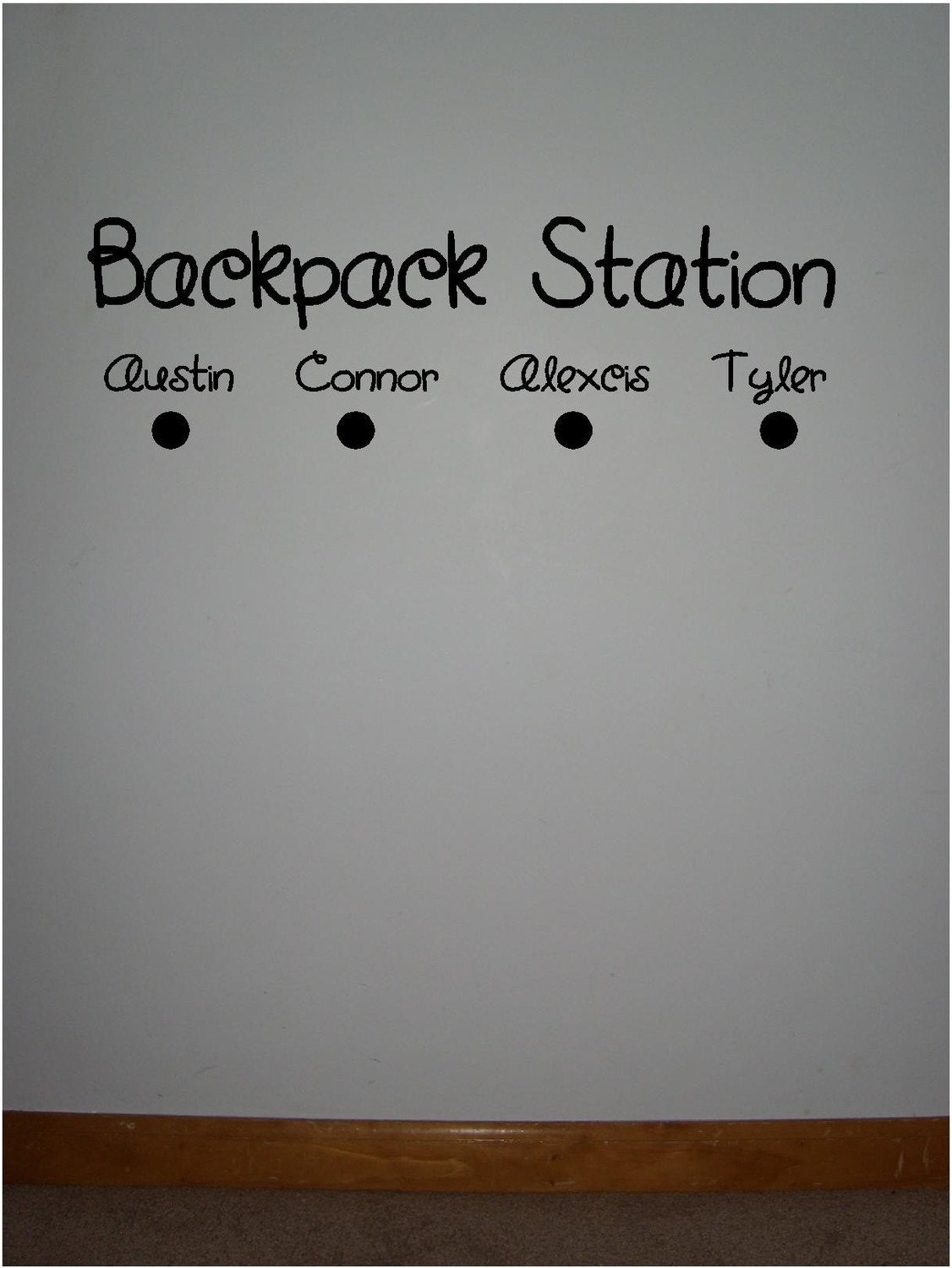 Backpack Station... vinyl lettering...Buy 2 get 1 FREE