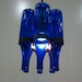 Cobalt Blue Bottle Chandelier