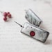 Red and Black Full Moon earrings (E035)