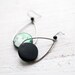 Mint Bird earrings - Fashion jewelry - Tear Drop shape (E054)