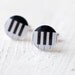 Music cufflinks - Piano keys - Cuff links for men (C023)