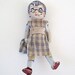 little 1940s antique doll jointed hand painted bisque collectable retro toy