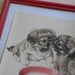 puppies, vintage ephemera, from a discarded vintage book