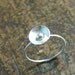 Sterling Dish Ring- Free Shipping