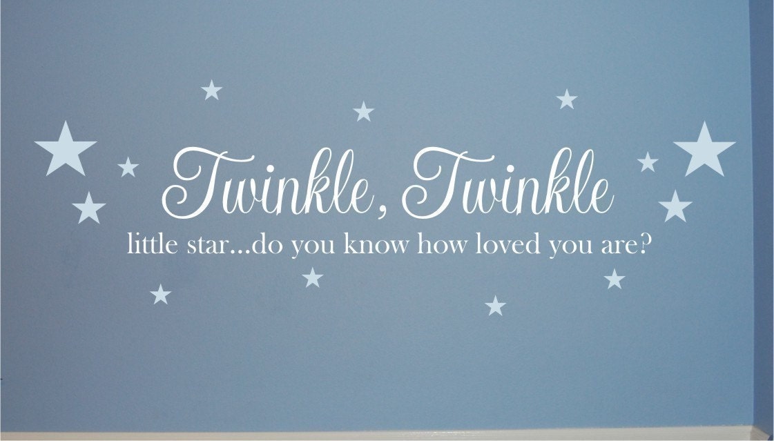 Twinkle Twinkle Little Star Set - Vinyl Wall Decal