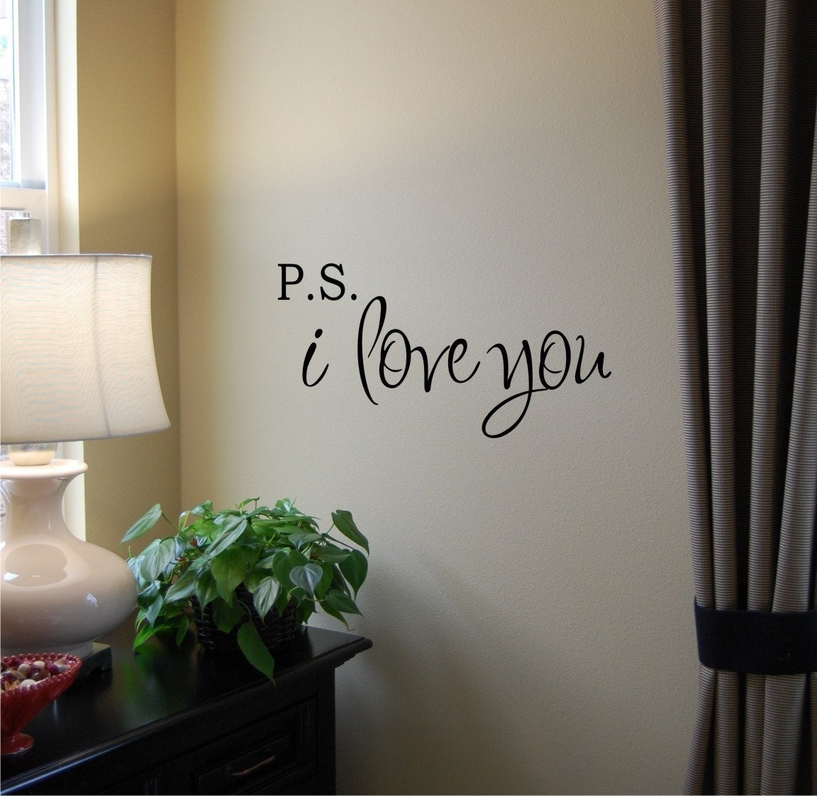 P.S. I Love You - Vinyl Wall Decal