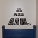 Vinyl Wall Decal Star Wars A Long Time Ago