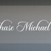 Chase Monogram - Vinyl Wall Decal