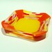 Orange and Yellow Fused Glass Bowl