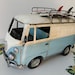 Vintage Metal Van Mini Bus Surfer Beach Boards