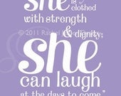 SALE - Proverbs 31 Print - Lavender