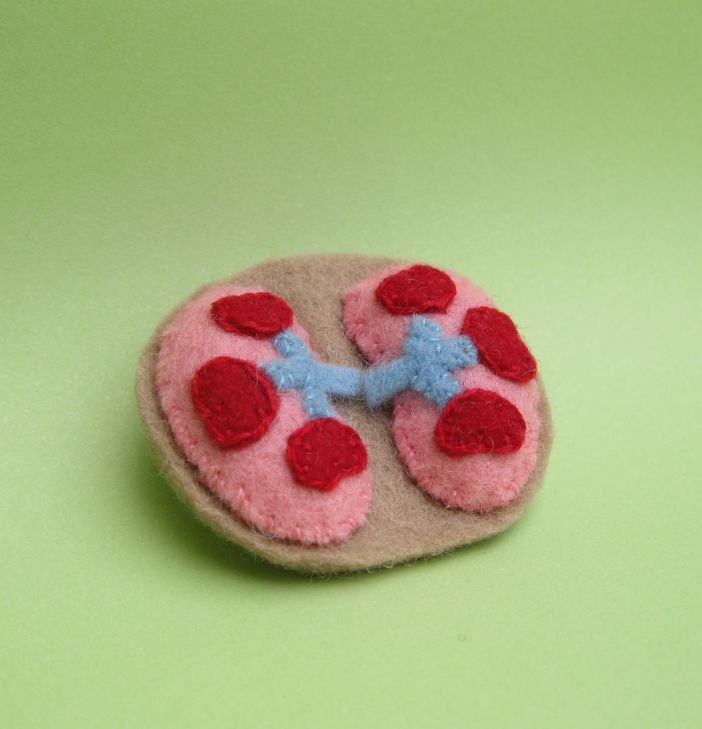 Kidney Pair Brooch
