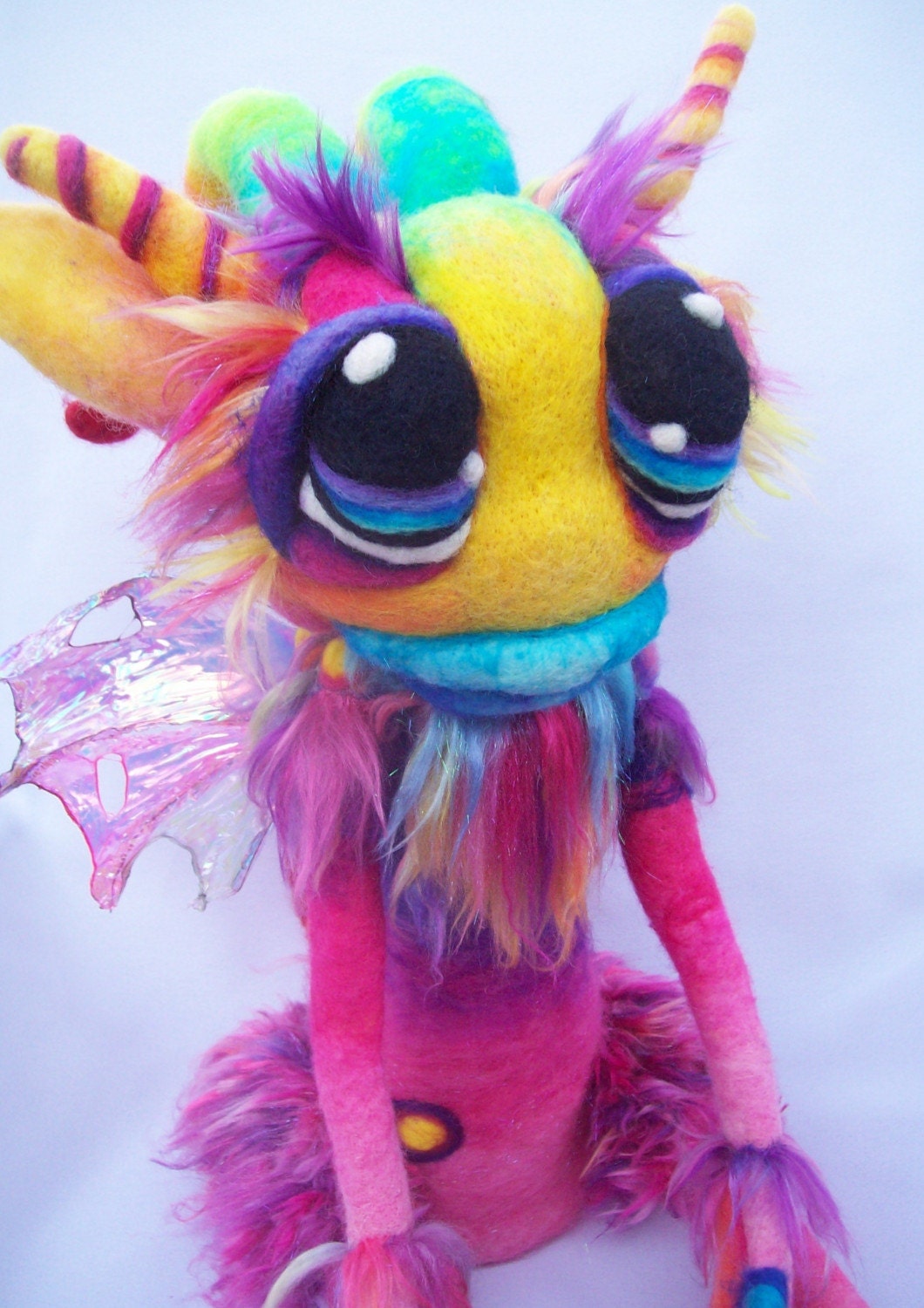 Custom Made  for you ooak Needle Felt Fantasy Goblin Wool Fiber Art Doll Soft Sculpture  Made to order