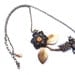 Necklace, Bee, Flower, Collage, Copper, Topaz, Butterfly
