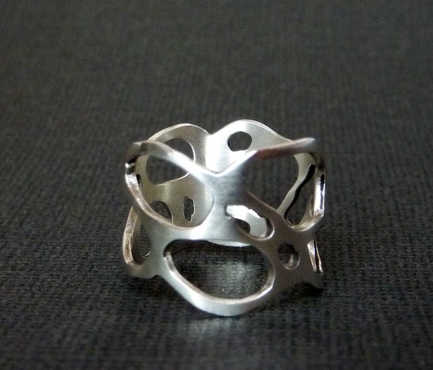 River Rock sterling silver ring