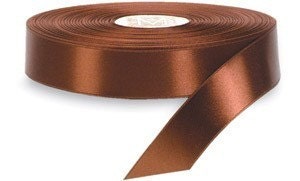 Midori Double-Faced Satin - 5/8 inch - Nutmeg (3 YDS)
