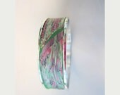 Bangle Bracelet, Light Weight.  in Green and Pink