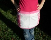 Pink Lilly Inspired Half Apron