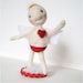 Cupid the Little Boy of Love Needle Felted Miniature Art Doll
