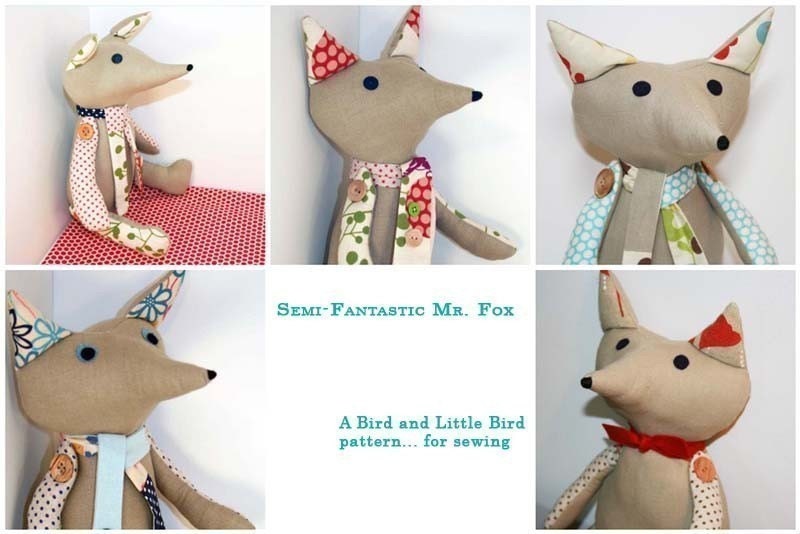 PDF sewing pattern and tutorial- Semi-Fantastic Mr. Fox