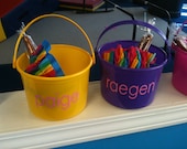 Personalized Children's Party Favor Buckets/ Treat Bag with Your Choice of Name, Style 3