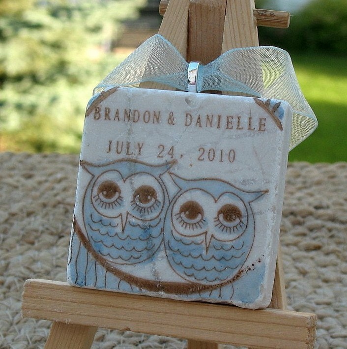 Personalized Wedding Favor Ornament Sample