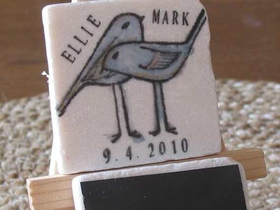Love Bird Save The Date Magnets, Set of 5