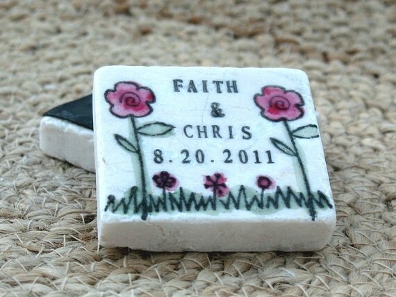 Garden Save The Date Magnets, Wedding Favors, Set of 25