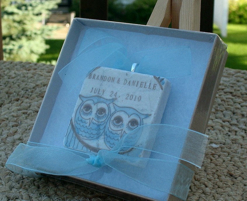 Cozy Owl Personalized Keepsake Ornament With Gift Box
