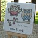 Owl Wedding Favor Coasters, Set of 40