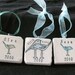 Personalized Family Ornaments, Love Birds, Set of 3