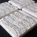 Holiday Coasters, Jingle Bells Sheet Music, Set of 4, Ready to Ship