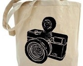 Vintage Camera - Eco Friendly Canvas Tote Bag