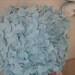 Snow- Ice Blue Round Hydrangea Pillow
