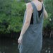 Gray Linen Pinafore
