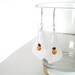 Calla Lily Earrings - White Jade and Carnelian