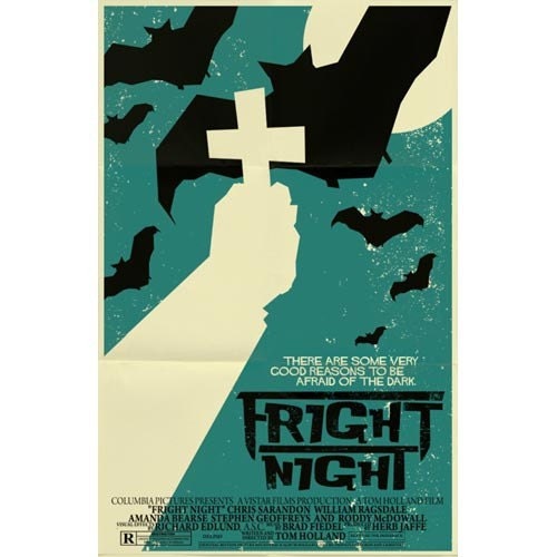 Fright Night vintage style movie poster