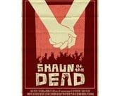 Shaun of the Dead vintage style movie poster