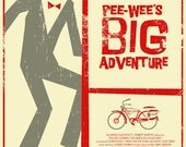 Pee-Wee's Big Adventure vintage style 5X7 print