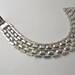Emmons signed, silver-tone, link bracelet