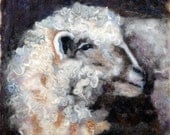 S09 "Timmy - A Sheep Portrait" Large  Needle Felting Pattern Kit