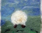 019A " Sheep -  Going 'n Coming" Thyme Tile Needle Felting Kit