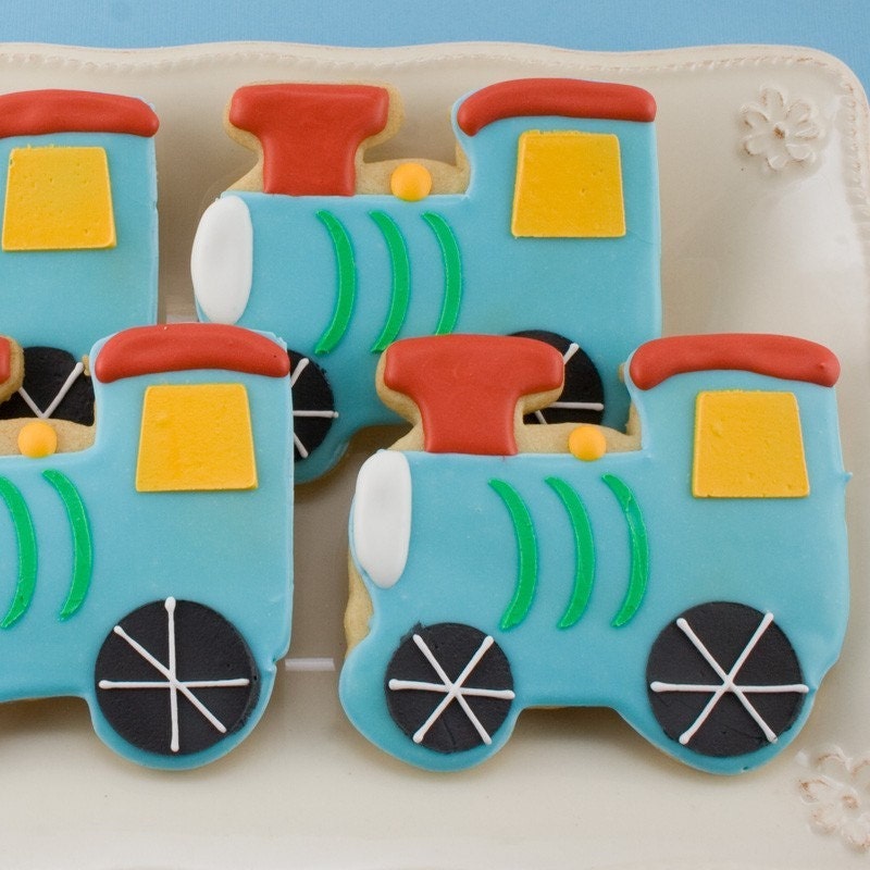 Choo Choo Train Sugar Cookies (12 favors)