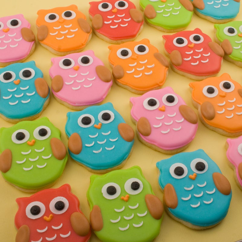 Owl Cookies, MINI SIZE - 3 dozen