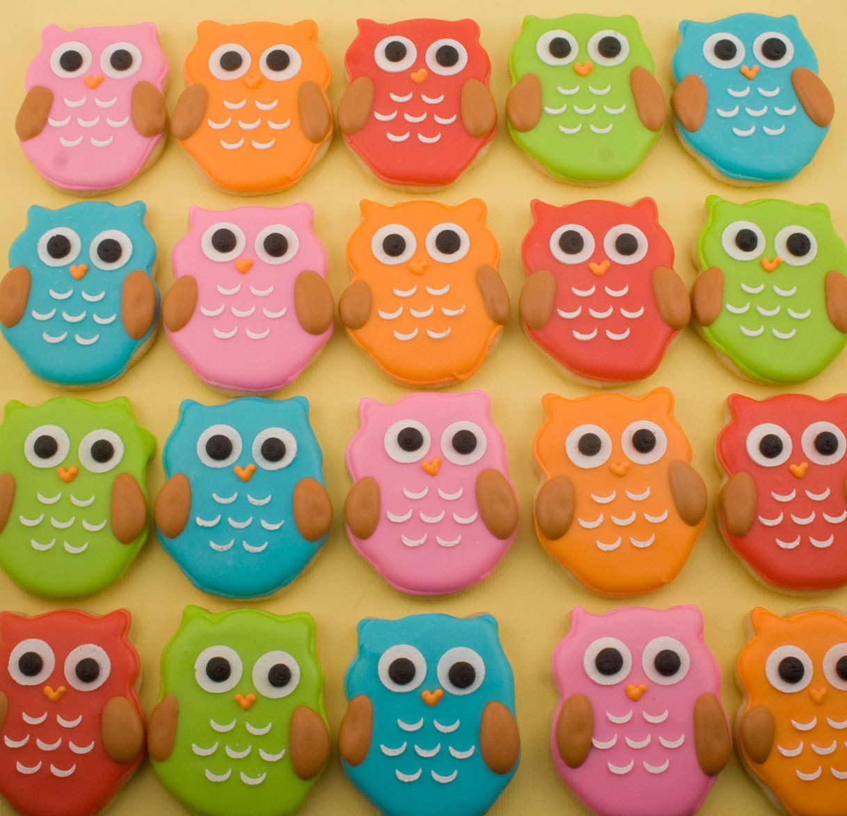 Owl Cookies, MINI SIZE baby owls - 3 dozen